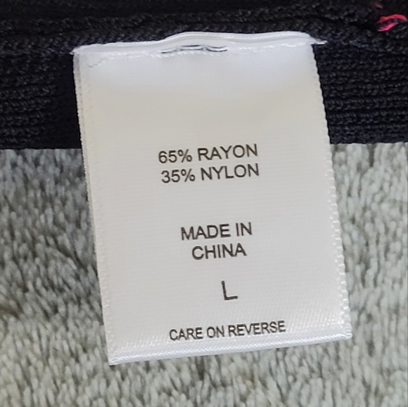 New York and Company Woman's Cap Sweater Dress Pink, Black, Blue Size Large - Picture 11 of 13